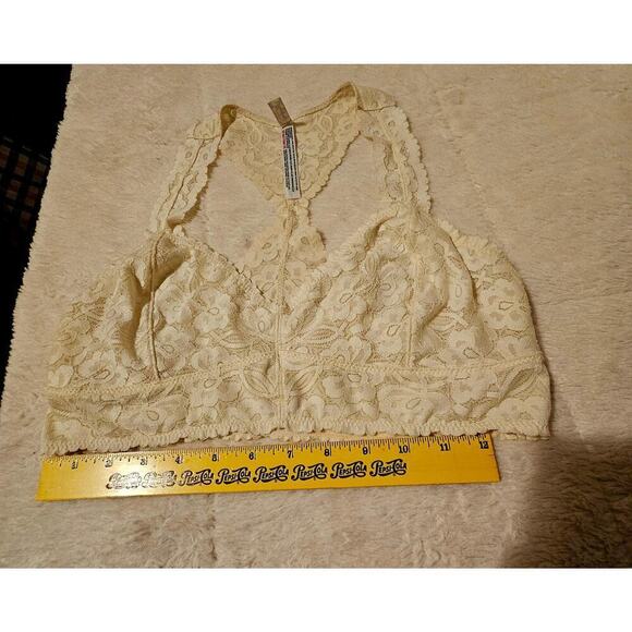 Free‎ People Intimate Off White SzM Crossback Bralette. Sexy Feminine Romantic - Picture 6 of 12
